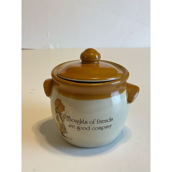 Vintage Holly Hobbie “Country Living” Stoneware Jar. - Picture 10 of 16